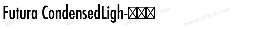 Futura CondensedLigh字体转换